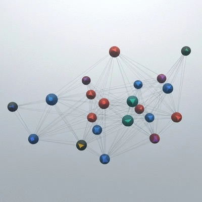 Abstract depiction of blockchain scalability with interconnected nodes and increasing transaction flow, no text, no words, no typography, clean image