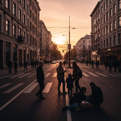 Diverse group of people engaging in a lively online forum discussion about cryptocurrency